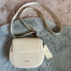 Ted baker London light pink webbed crossbody bag